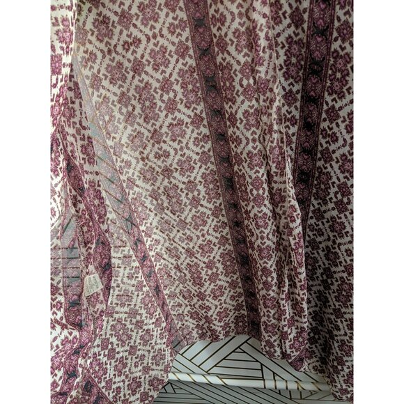 Brandy Melville Women's Boho Kimono Shawl Open Front Sheer Festival Size Small - Picture 4 of 7
